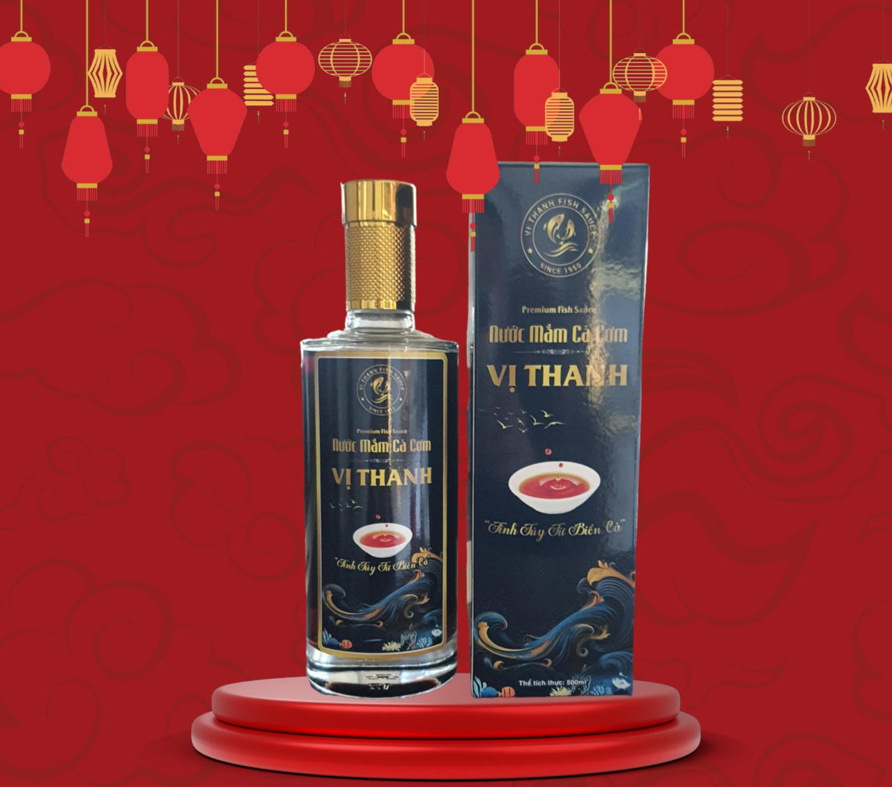 Hộp Quà Tết 'Đặc Biệt': Nước mắm Vị thanh kết hợp Đông trùng hạ thảo