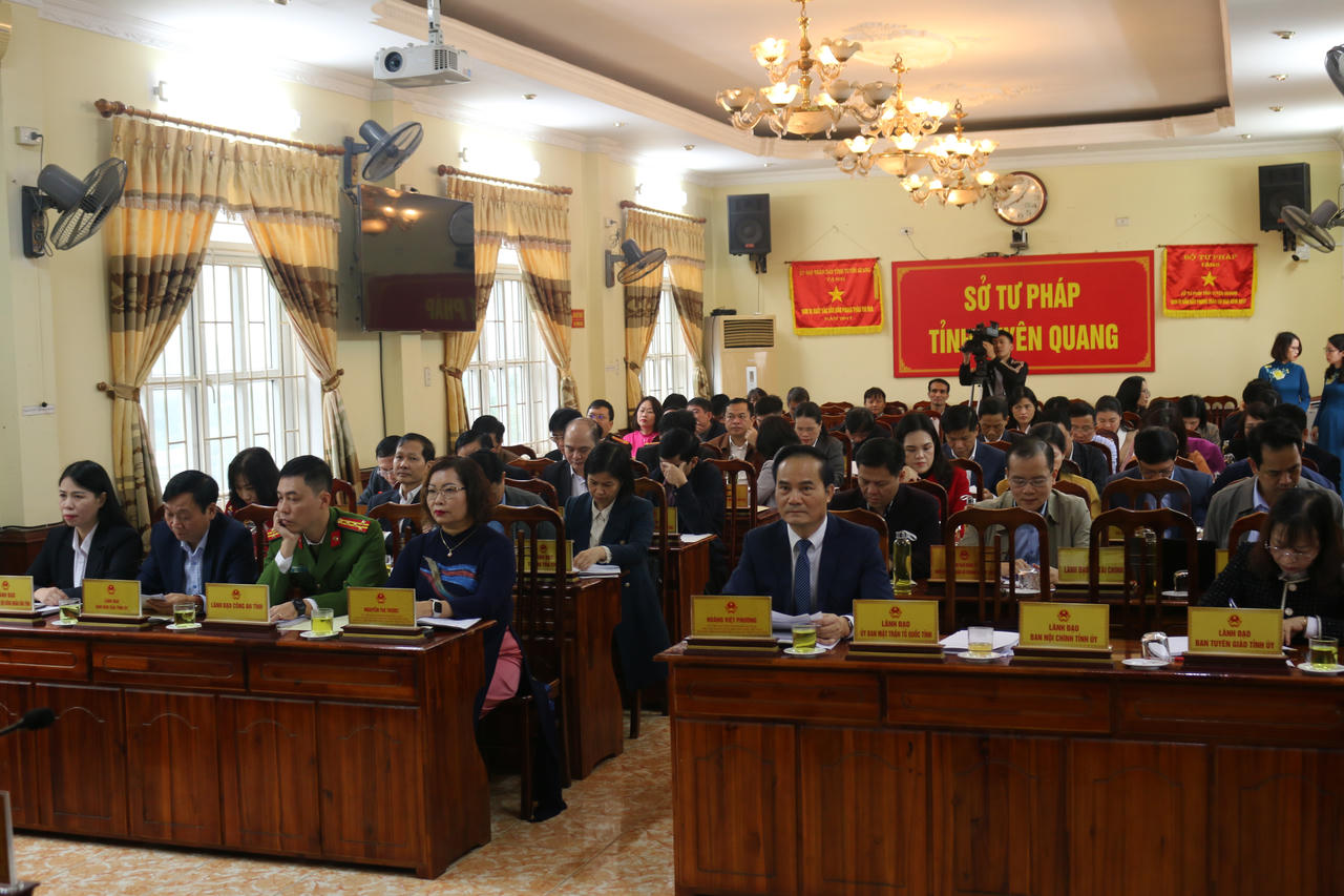 Tuyên Quang triển khai công tác phối hợp phổ biến, giáo dục pháp luật và công tác Tư Pháp năm 2024