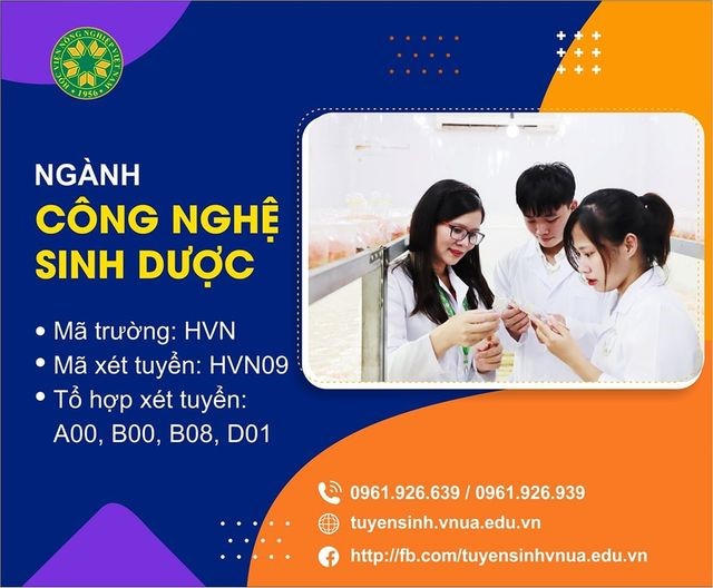 Ngành công nghệ sinh dược – Học viện Nông nghiệp: Công việc rộng mở chờ các tân cử nhân