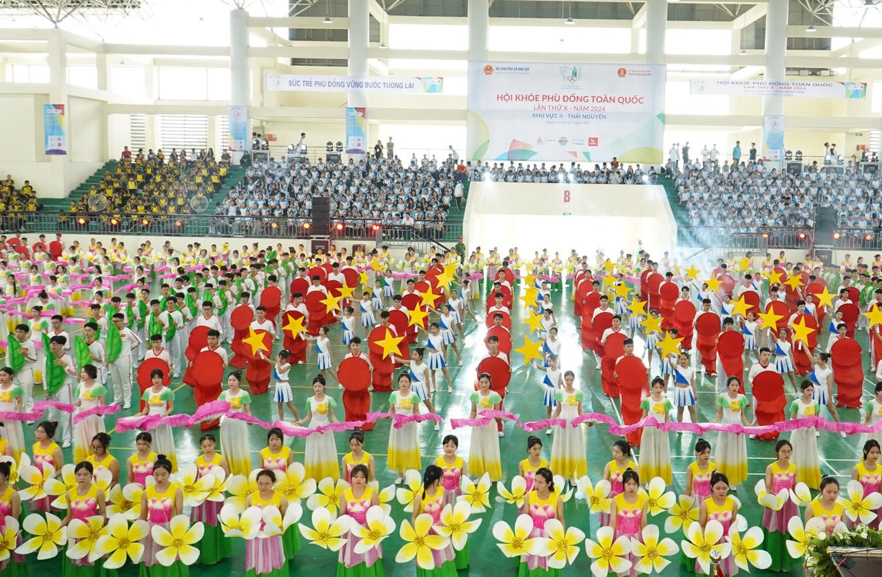Gần 3.000 VĐV tham dự Hội khỏe Phù Đổng toàn quốc khu vực II tại Thái Nguyên