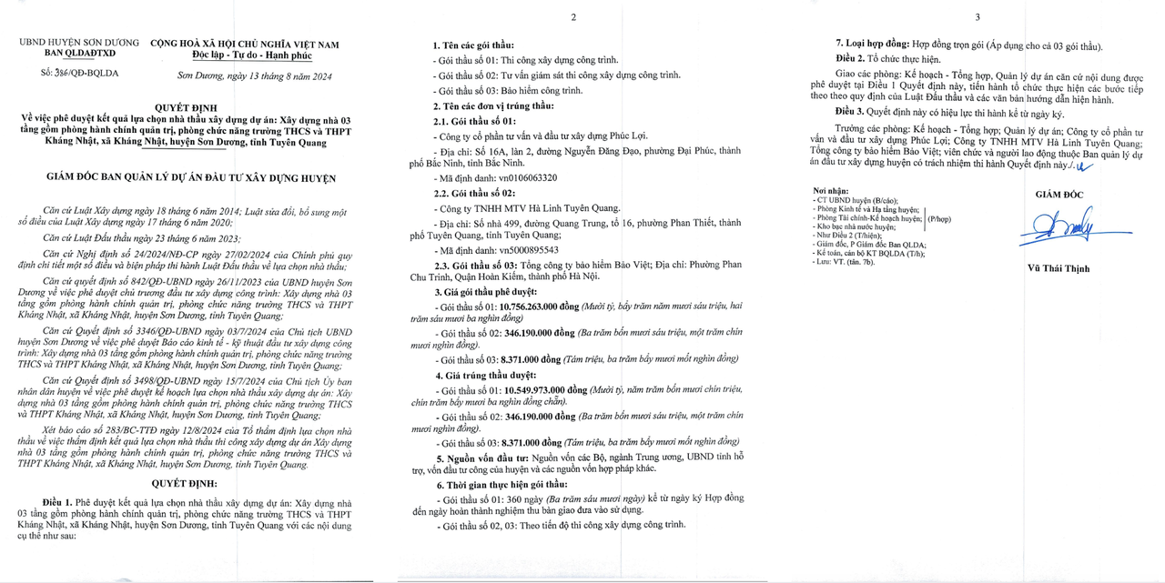 Một công ty liên tiếp trúng nhiều gói thầu tại Tuyên Quang?