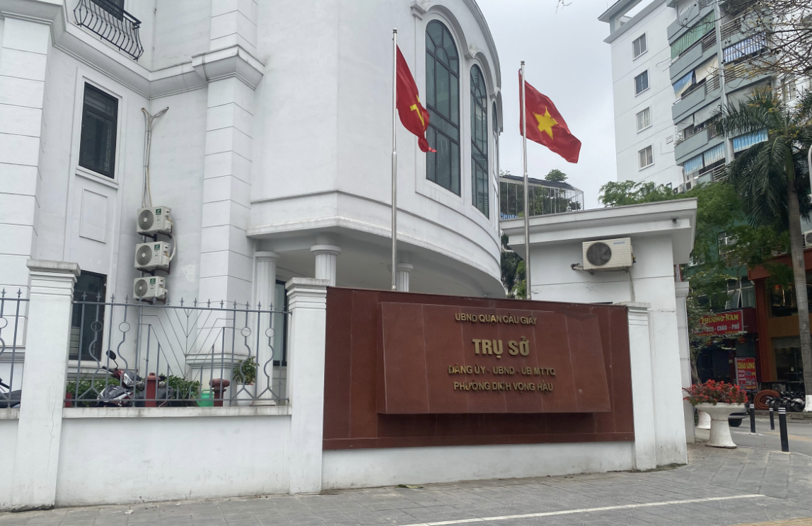 Đại diện UBND phường Dịch Vọng Hậu nói gì về giấy phép môi trường của Tòa nhà Casla?