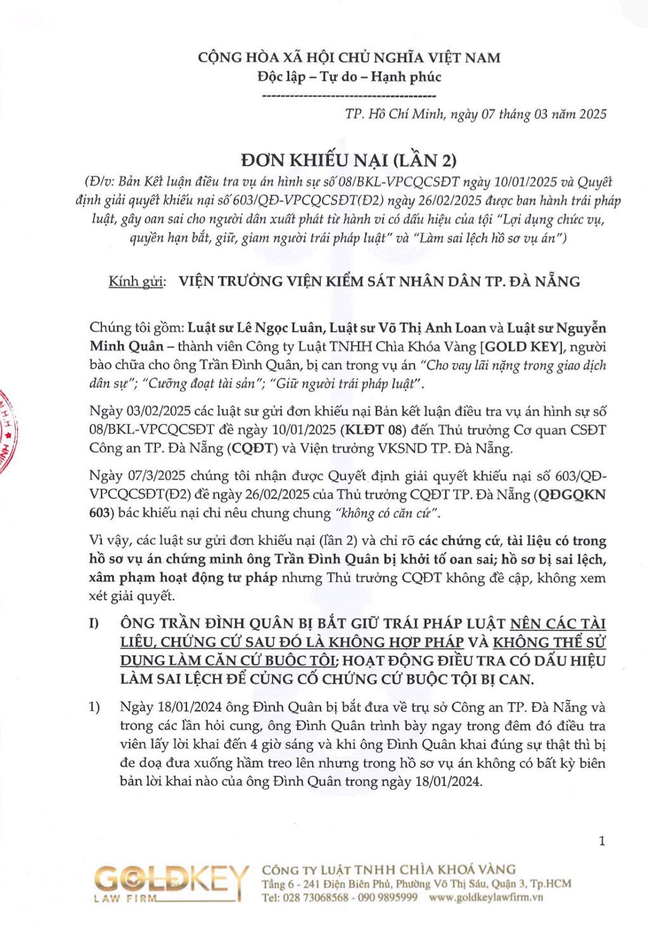 Từ lá Đơn kêu cứu khẩn cấp của người thương binh già đến những dấu hiệu bắt giữ người trái pháp luật?