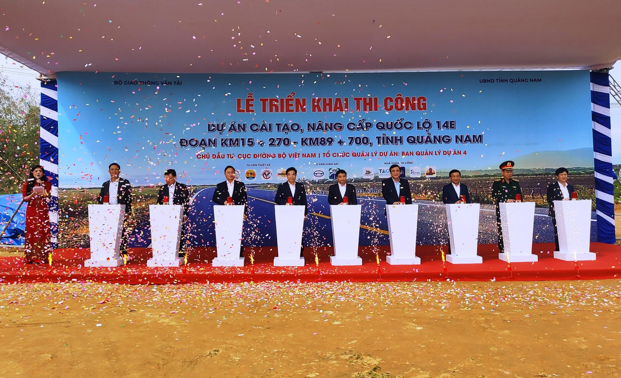 Khởi công dự án nối Quảng Nam - Kon Tum gần 1.850 tỷ đồng 