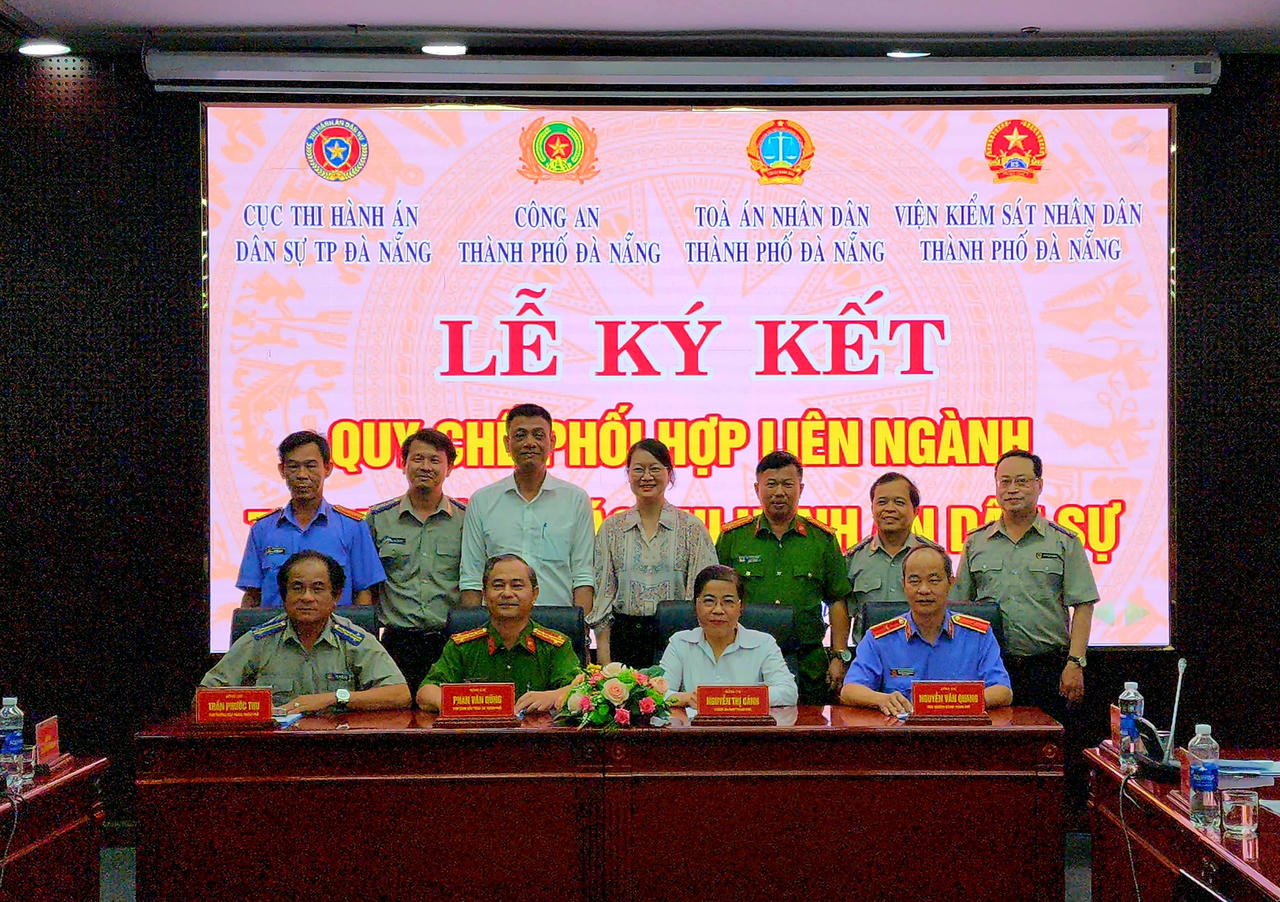 Đà Nẵng: Ký kết quy chế phối hợp liên ngành trong công tác Thi hành án dân sự