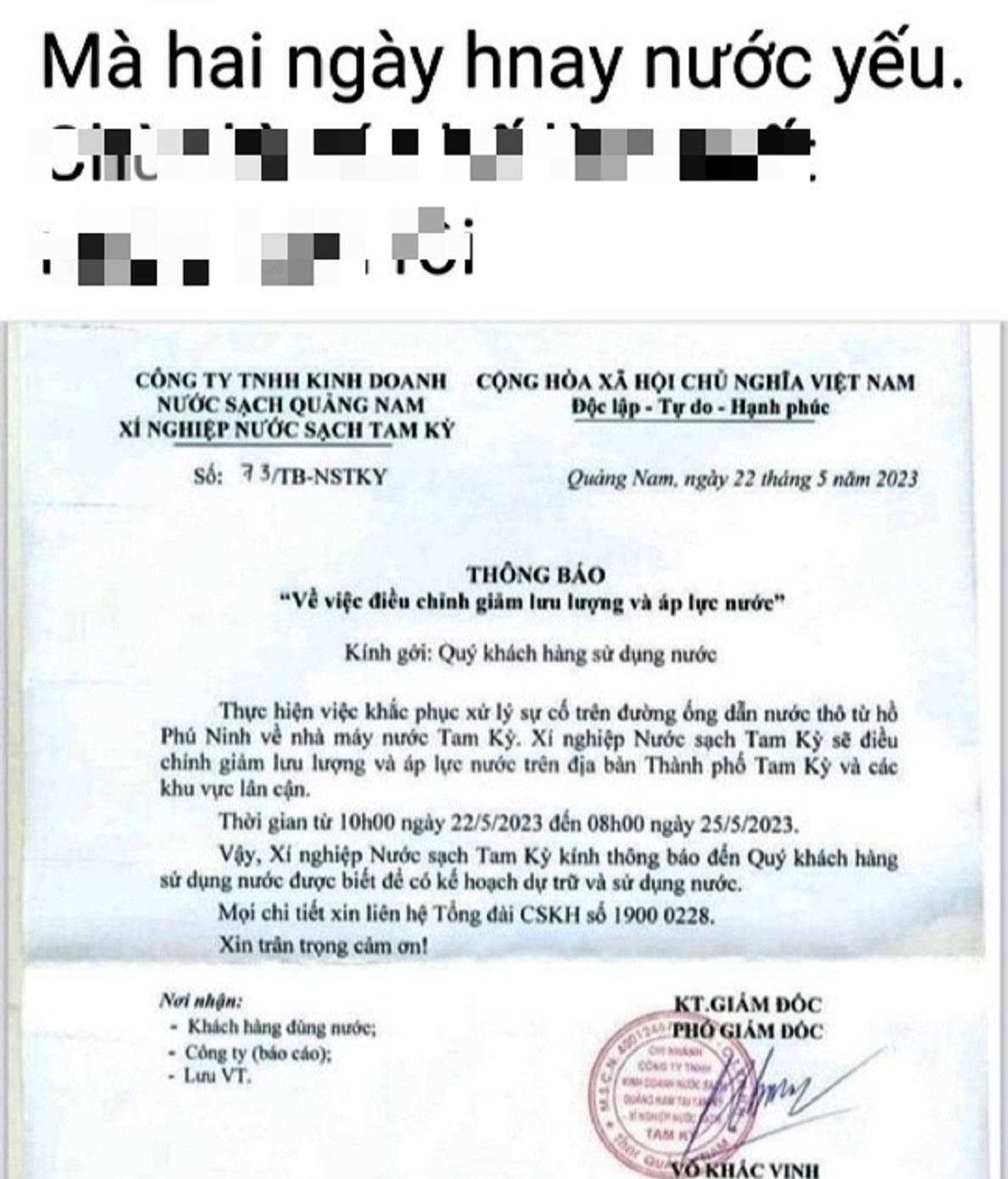 Người dân bức xúc vì nước sinh hoạt 'nhỏ giọt' giữa ngày nắng