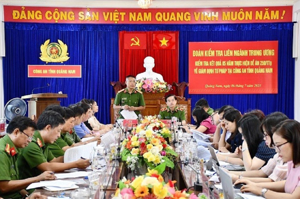 Đoàn kiểm tra liên ngành Đề án 250 làm việc tại Quảng Nam
