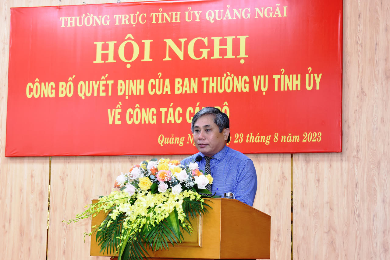 Điều động, bổ nhiệm nhiệm nhiều lãnh đạo chủ chốt tỉnh Quảng Ngãi