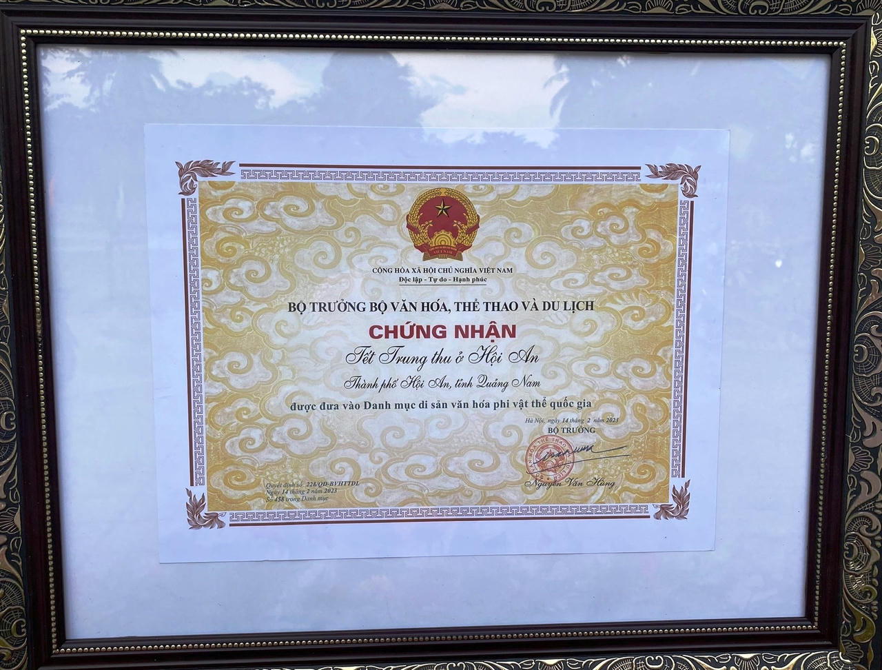 'Tết Trung thu ở Hội An' thành di sản văn hóa phi vật thể quốc gia 