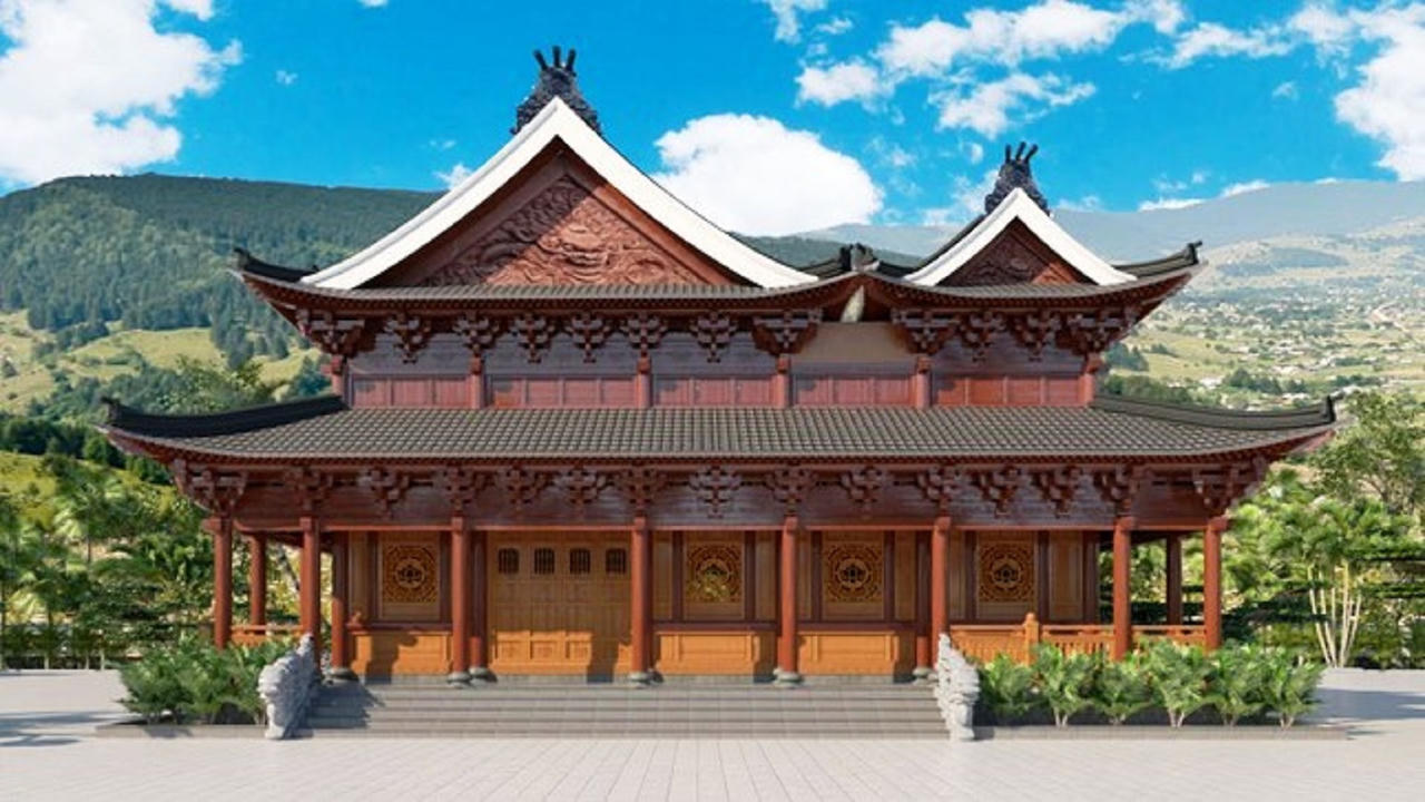 Lễ đặt đá xây dựng đại hùng bảo điện chùa Hồng Ân