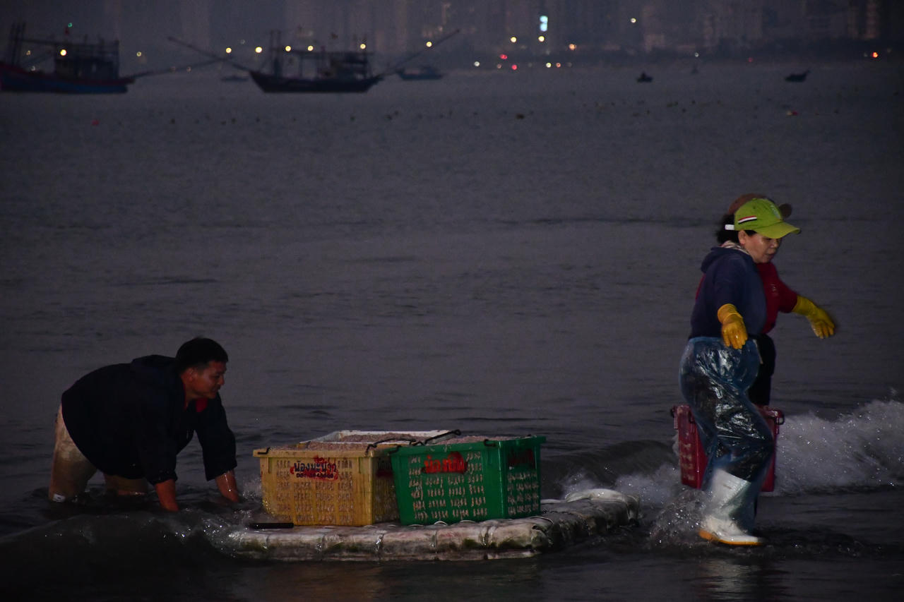Cảnh phụ nữ làng chài tất bật mưu sinh ở Đà Nẵng