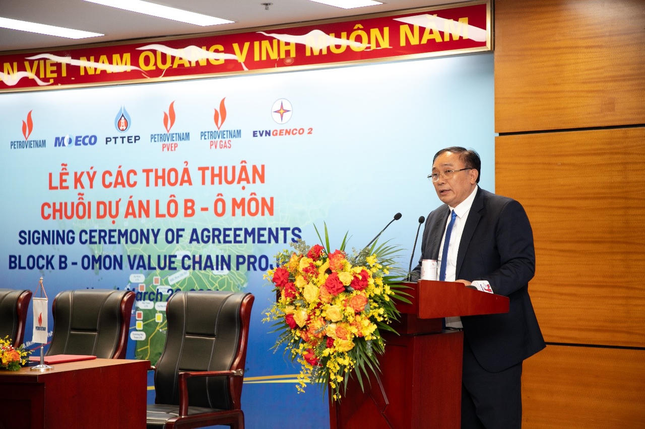 EVNGENCO2 và Petrovietnam ký kết hợp đồng bán khí lô B cho nhà máy nhiệt điện Ô Môn I