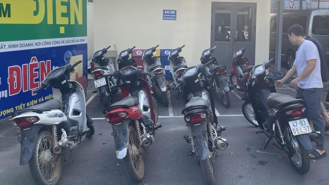 Phá đường dây trộm, tiêu thụ xe máy theo 'đơn đặt hàng'