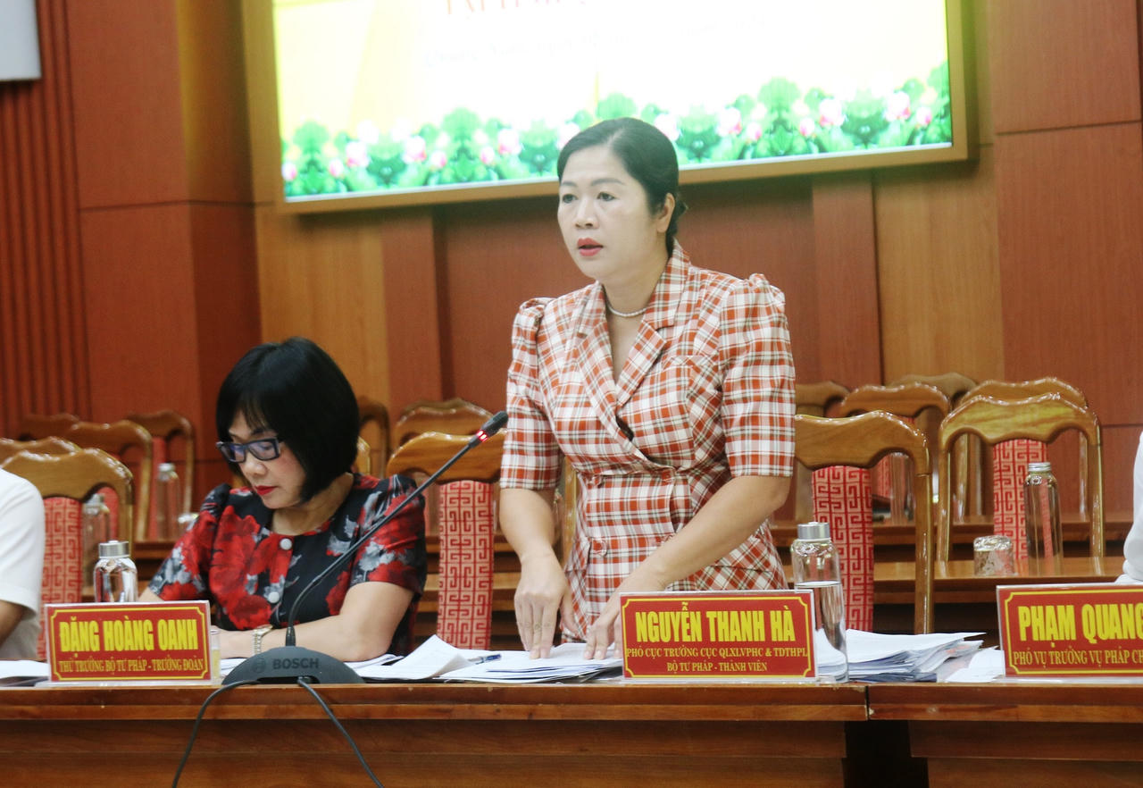 Thứ trưởng Đặng Hoàng Oanh kiểm tra công tác thi hành pháp luật về xử lý vi phạm hành chính tại Quảng Nam 