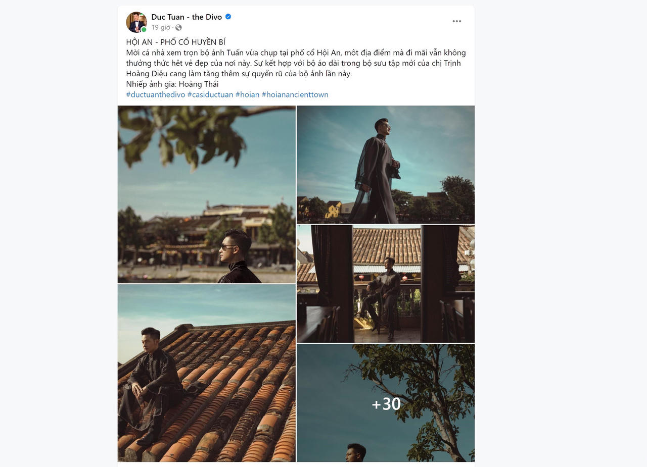 Dân mạng phản ứng hình ảnh ca sĩ Đức Tuấn đứng chụp hình trên mái nhà phố cổ Hội An