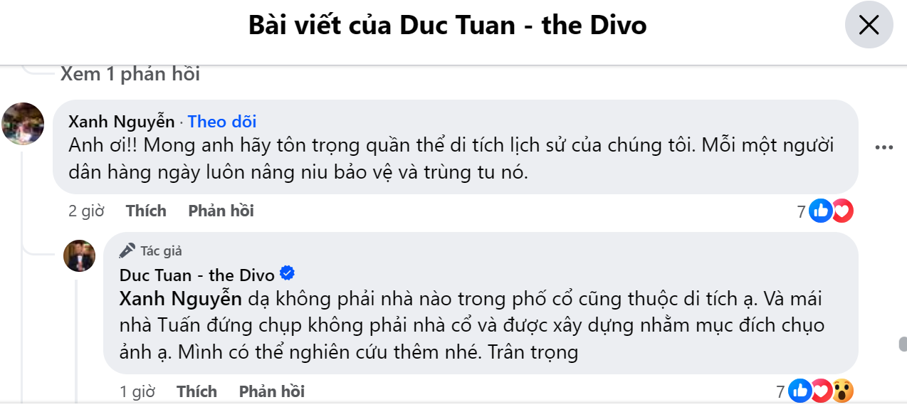 Dân mạng phản ứng hình ảnh ca sĩ Đức Tuấn đứng chụp hình trên mái nhà phố cổ Hội An