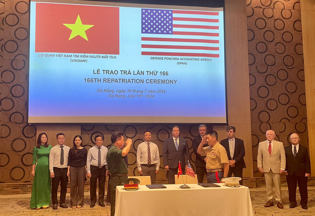 Hồi hương hài cốt quân nhân Hoa Kỳ mất tích trong chiến tranh ở Việt Nam