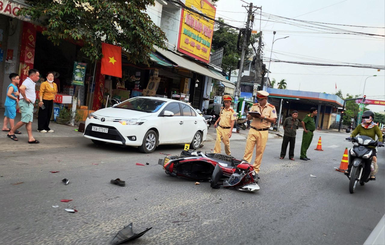6 tháng đầu năm 2024, tai nạn giao thông tại Quảng Ngãi tăng cả 3 tiêu chí
