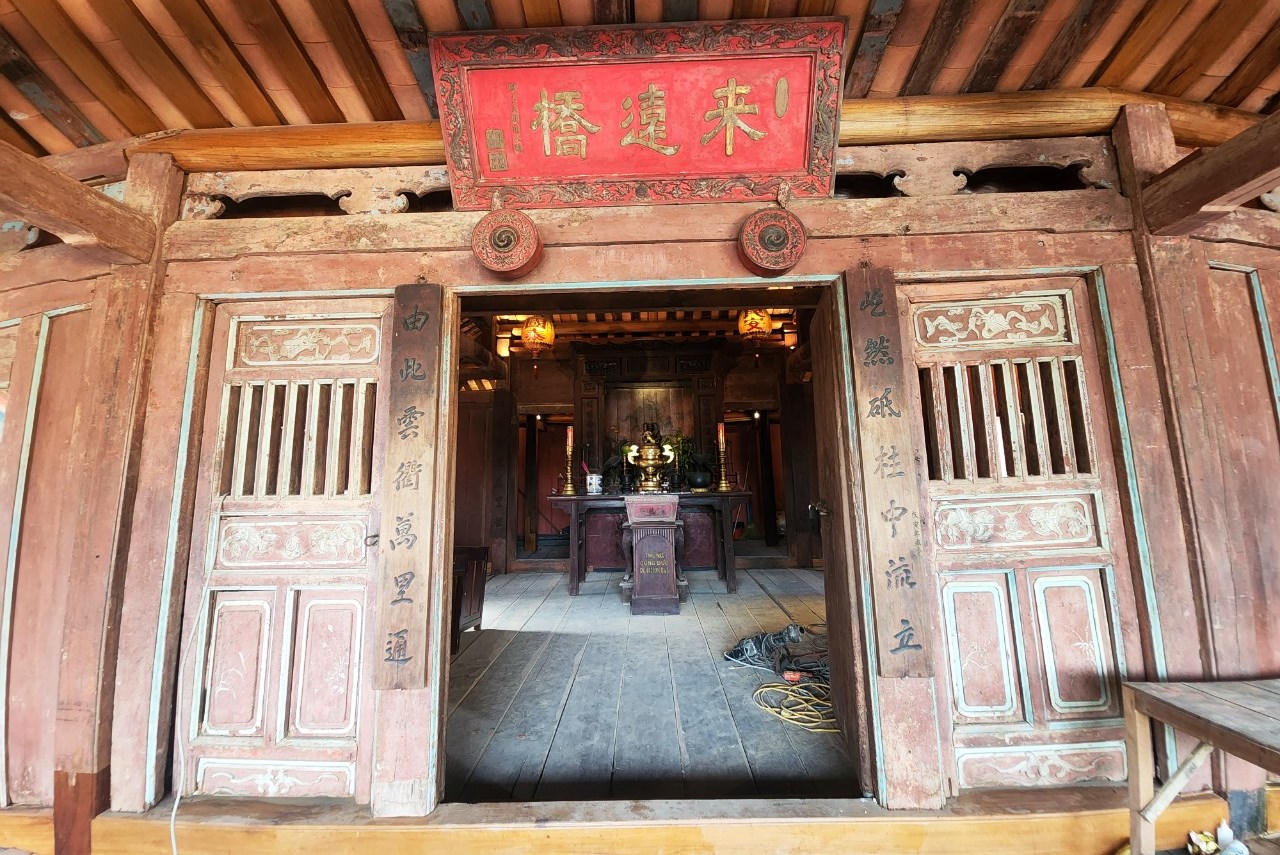 Chùa Cầu phố Hội 'khoác áo mới' sau những ngày trùng tu