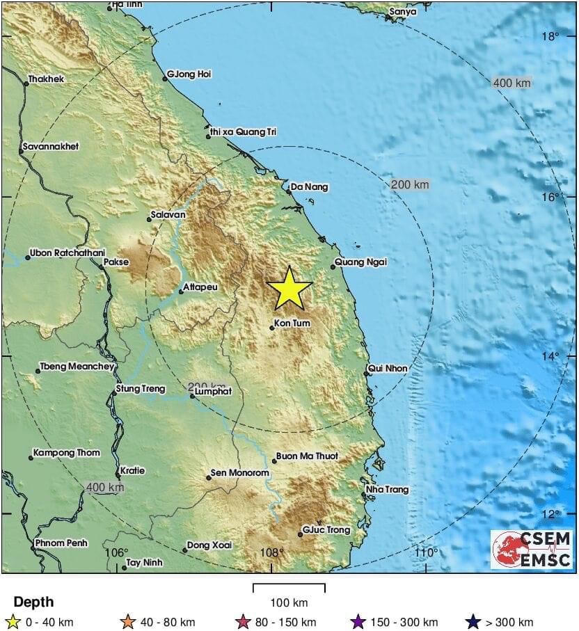 Quảng Ngãi ban hành công văn hỏa tốc ứng phó với động đất