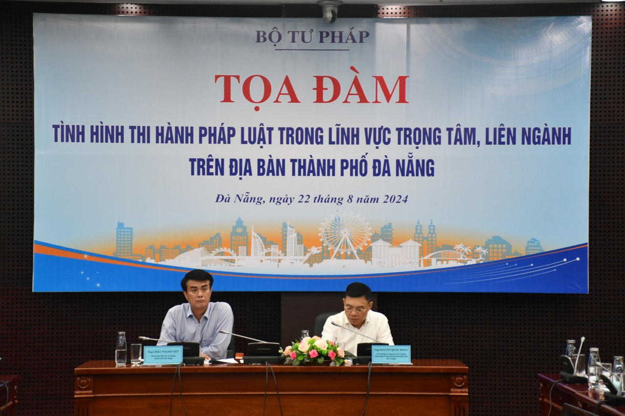 Tọa đàm điều tra, khảo sát về tình hình thi hành pháp luật trong lĩnh vực trọng tâm liên ngành năm 2024