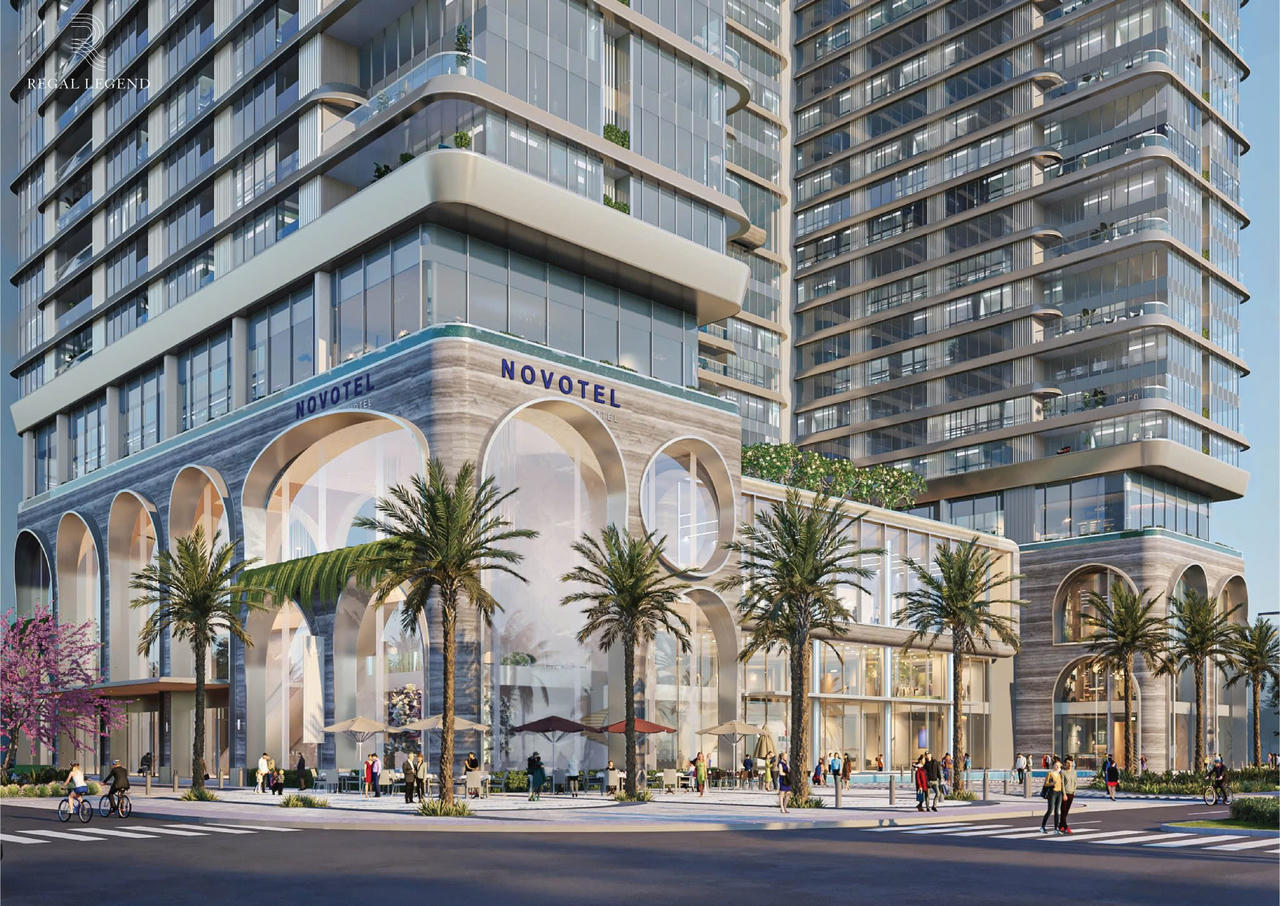 Công trường ven biển tấp nập ngày đêm xây tòa tháp 40 tầng Regal Residence Luxury