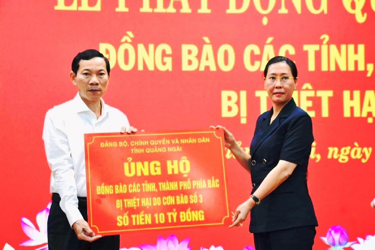 Quảng Ngãi vận động được 5,8 tỷ đồng hỗ trợ đồng bào bị thiệt hại do bão lũ