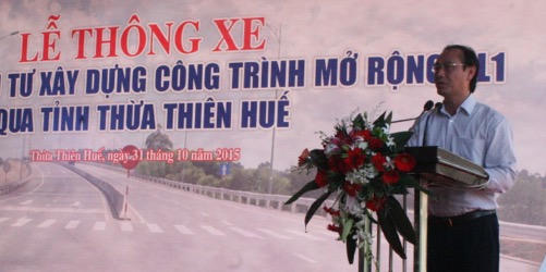 Huế: Thông xe dự án mở rộng Quộc lộ 1A