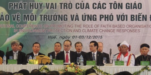 Các tôn giáo chung sức bảo vệ môi trường và ứng phó với biến đổi khí hậu