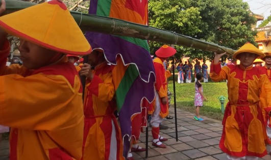 Huế: Trang nghiêm lễ hạ cây nêu ngày Tết