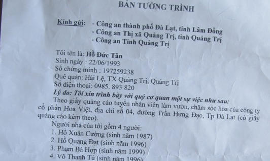 Tin tờ rơi quảng cáo, 4 thanh niên Quảng Trị bị  'cưỡng ép' lao động? 