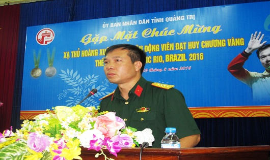 Quảng Trị thưởng 50 triệu đồng cho xạ thủ Hoàng Xuân Vinh