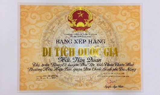 Công nhận Hải Vân Quan là di tích cấp Quốc gia	