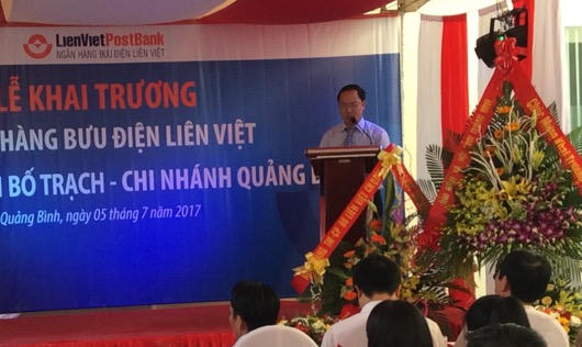 Lien VietPostBank chi nhánh Quảng Bình: Khai trương PGD tại huyện Bố Trạch
