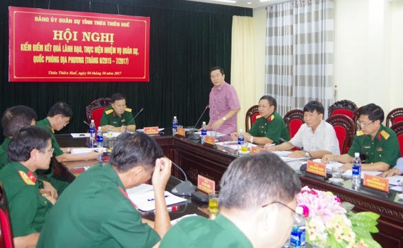 Đảng ủy Quân sự tỉnh Thừa Thiên Huế hội nghị kiểm điểm kết quả thực hiện nhiệm vụ