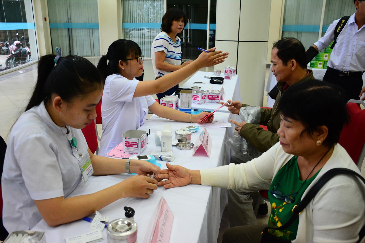 Khám miễn phí cho bệnh nhân đái tháo đường tại Bệnh viện Trung ương Huế