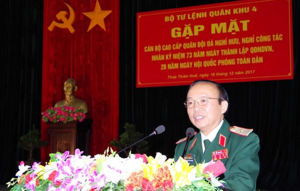 Bộ Tư lệnh Quân khu 4 Gặp mặt cán bộ cao cấp Quân đội trên địa bàn 3 tỉnh