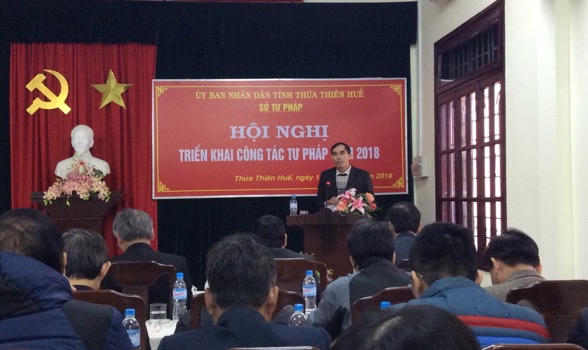 Huế: Triển khai công tác Tư pháp năm 2018 