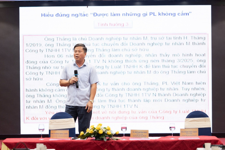 Hội nghị đối thoại: Một số vấn đề cần lưu ý theo Luật Doanh nghiệp năm 2020, góc nhìn kiểm soát rủi ro