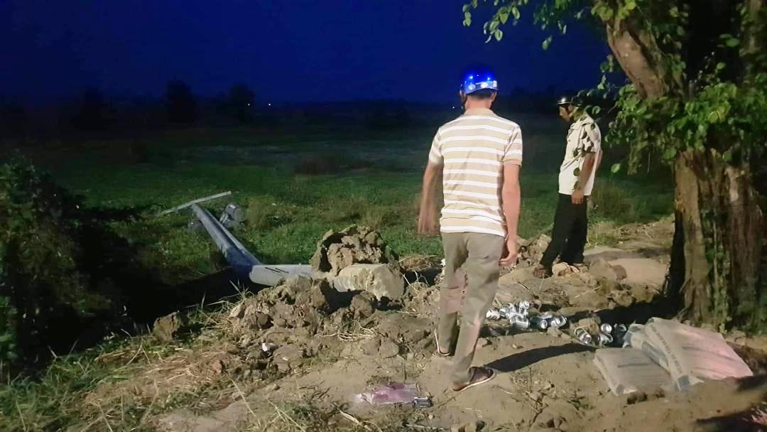 Đổ cột điện, 1 công nhân thiệt mạng, 1 người phải cấp cứu