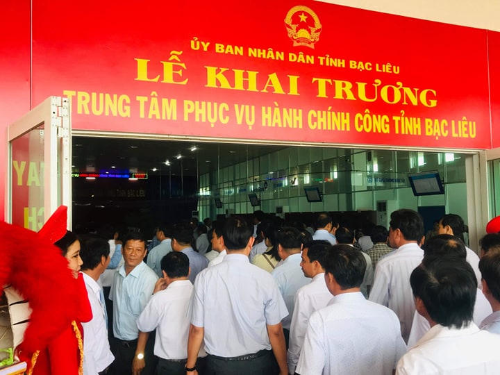 Khai trương Trung tâm hành chính công tỉnh Bạc Liêu