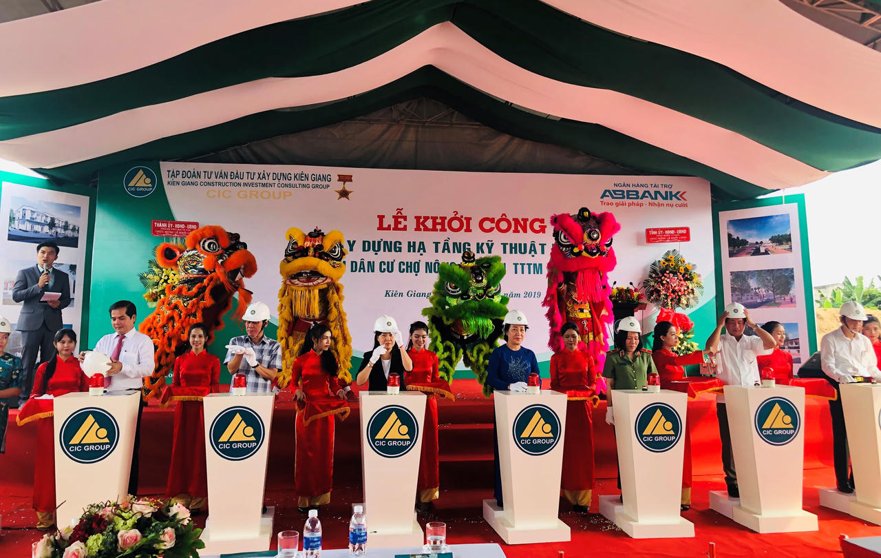 Khởi công dự án Khu dân cư Chợ Nông hải sản - Trung tâm thương mại Rạch Giá 600 tỷ đồng 