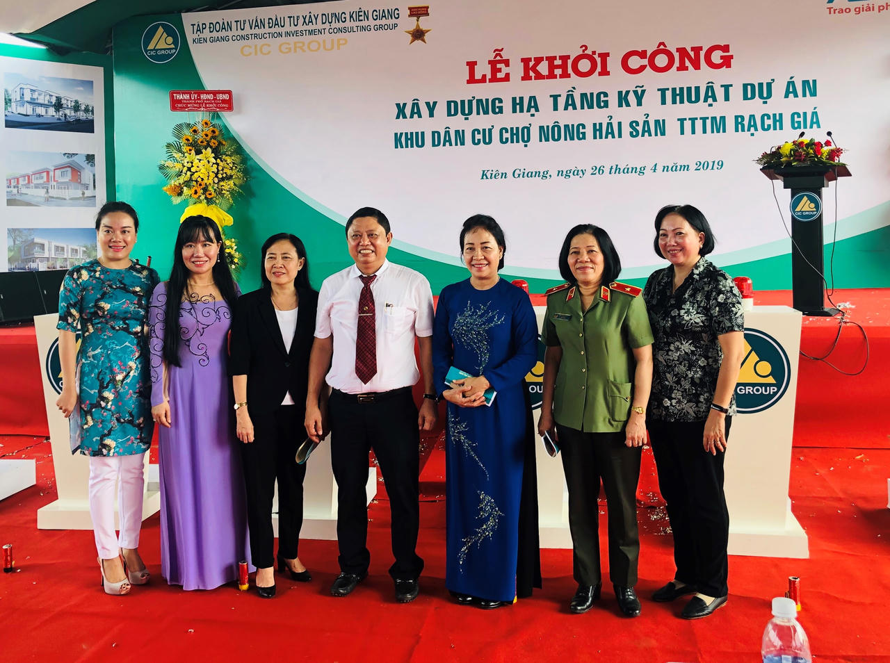 Khởi công dự án Khu dân cư Chợ Nông hải sản - Trung tâm thương mại Rạch Giá 600 tỷ đồng 