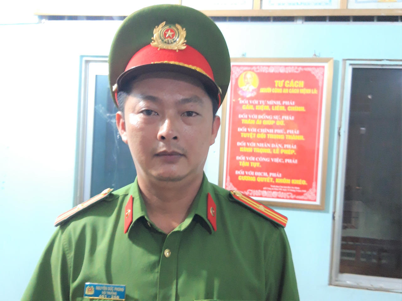 Thiếu tá Công an tiêu biểu học tập và làm theo lời Bác