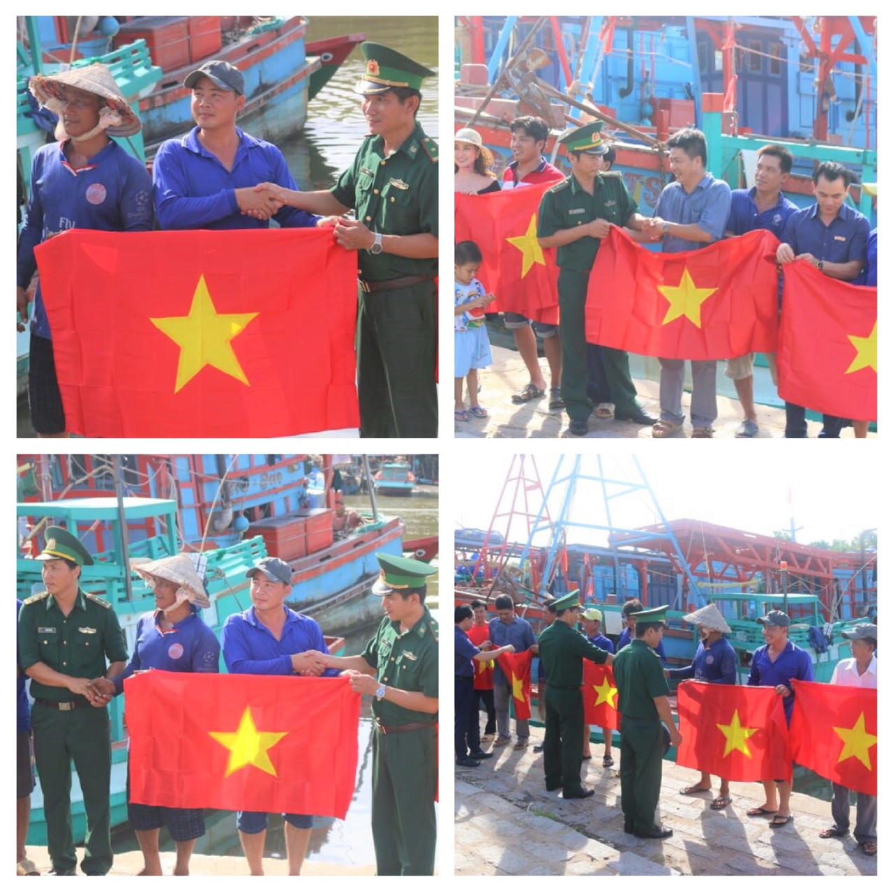 Thiêng liêng lá cờ đỏ sao vàng giữa trùng khơi ngư trường Tổ quốc