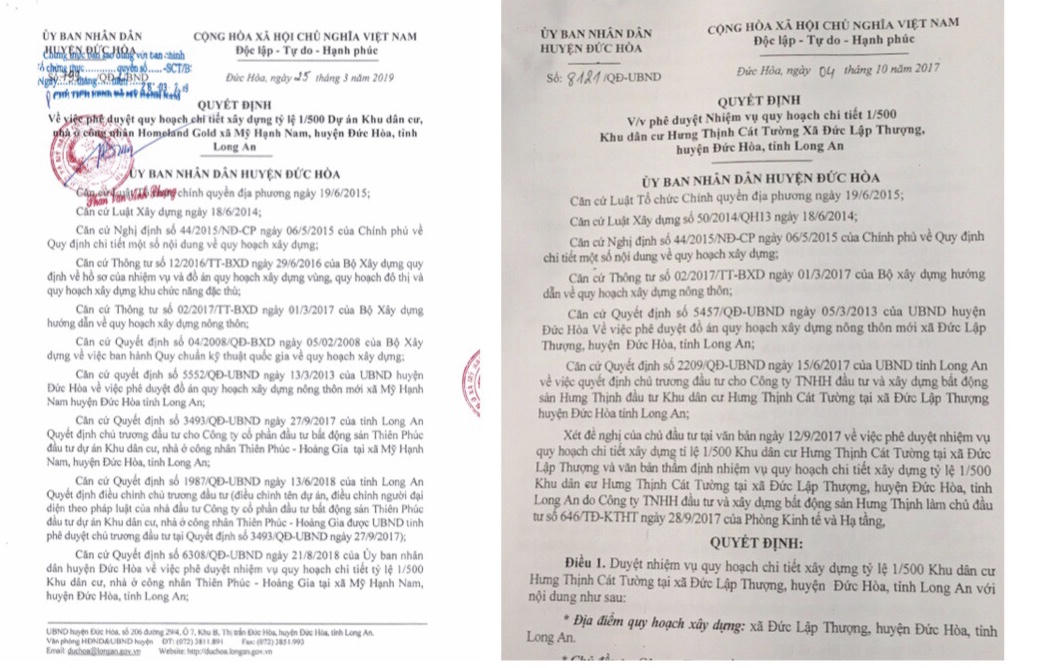 Đôn đốc thực hiện Kết luận thanh tra của UBND tỉnh Long An đối với dự án Hưng Thịnh Cát Tường và dự án HomeLandGold 