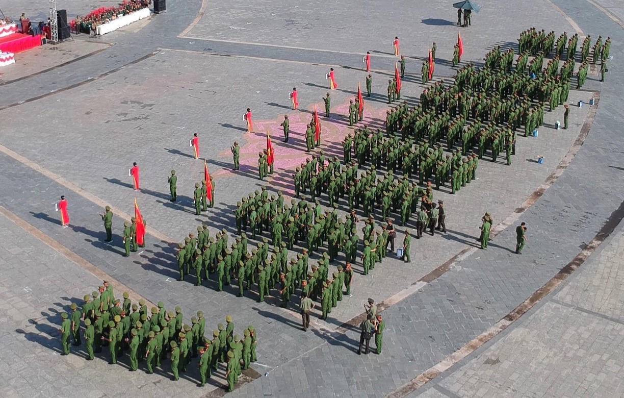 Khai mạc Hội thi điều lệnh, bắn súng, võ thuật công an lần thứ 5 tại Kiên Giang