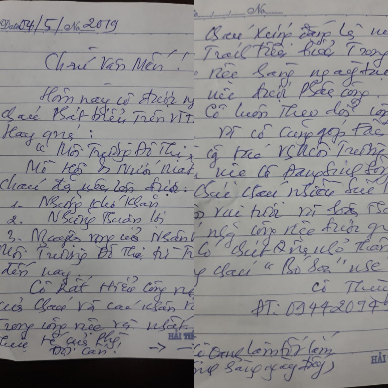 Chuyện cảm động sau bức thư cảm ơn cô quét rác