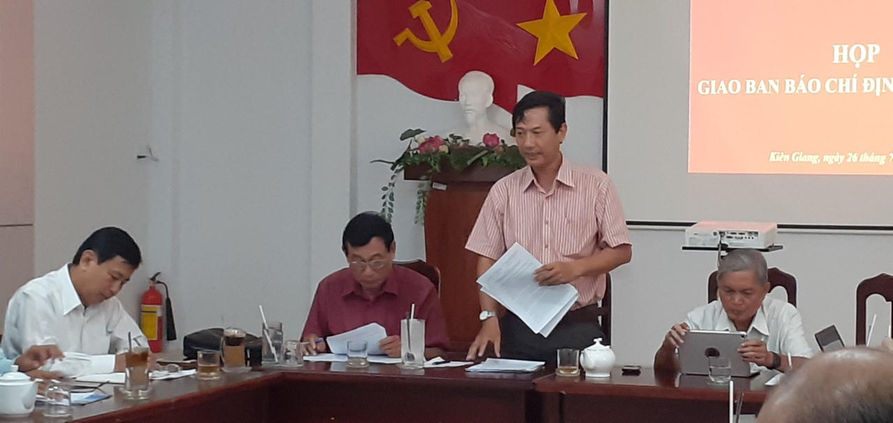 Kiên Giang họp giao ban báo chí định kỳ tháng 8/2019