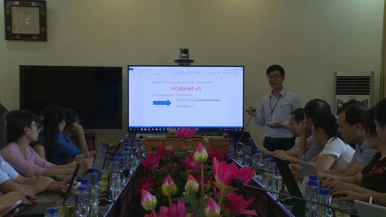 Phòng họp không giấy đầu tiên sắp triển khai ở Lào Cai 